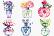 Perfume Scents with flowers Clipart, an Illustration by Canvas Craft (Thumbnail 2 of 8)