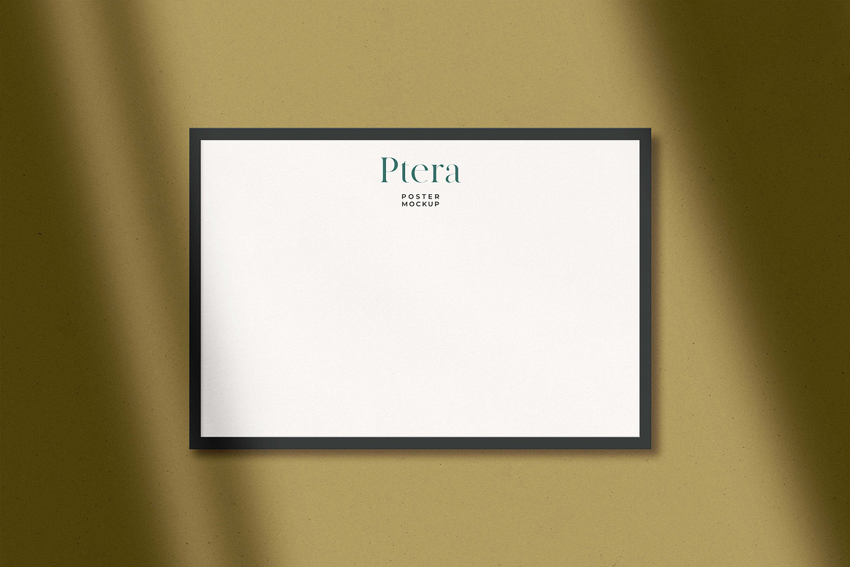 Ptera: All-in-One Poster Mockup Kit, a Print Template by Eugene Tantsurin (Photo 5 of 15)