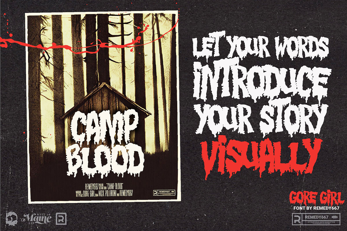 Gore Girl - 90s Teen Horror Font, a Font by Remedy667 (Photo 5 of 7)