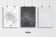 5 maps of Italian cities, a Texture Illustration by MaximGertsen (Thumbnail 6 of 9)