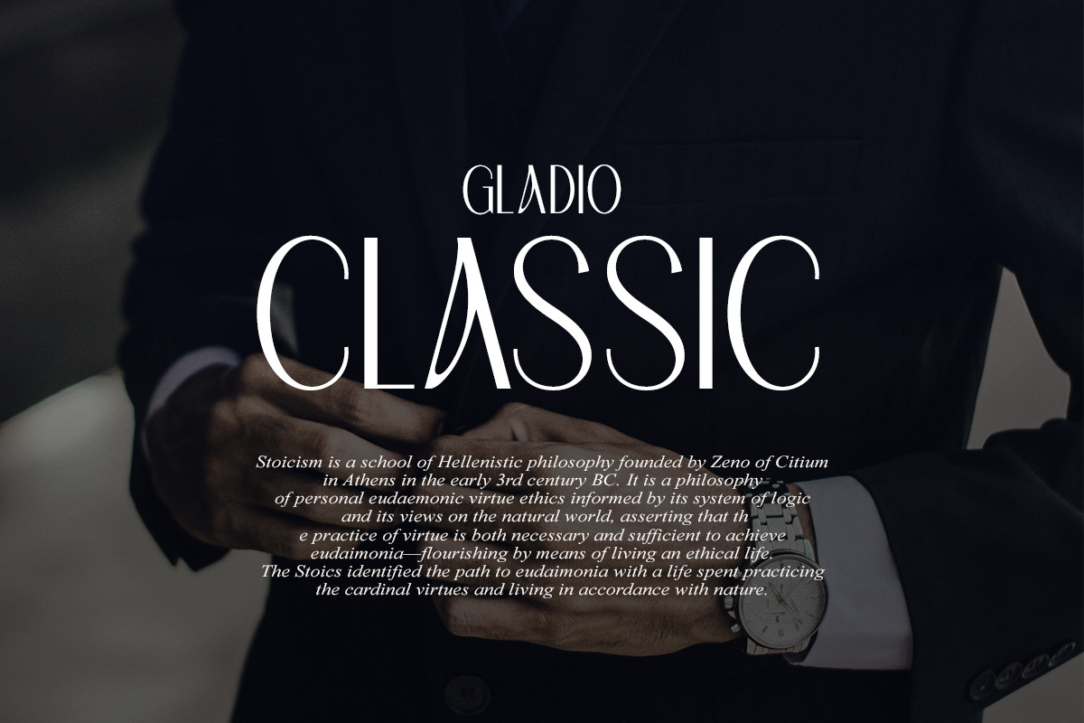 Allerick | Modern Classic, a Sans Serif Font by Muntab_Art (Photo 2 of 9)