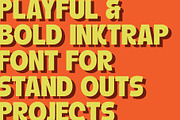 PGR Muffle - Inktrap Font, a Sans Serif Font by Pikgura (Thumbnail 8 of 8)