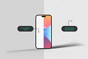 iPhone 14 Pro Mockup Set, an iPhone Mockup by Modern Studio (Thumbnail 2 of 13)