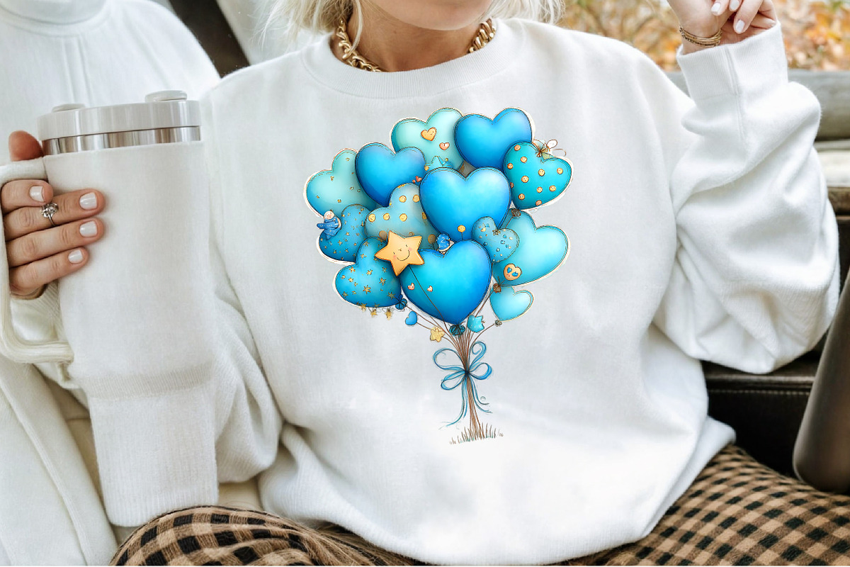 Baby Boy Clipart, Blue Teddy Bear Cl, an Illustration by Sublimation Artist (Photo 4 of 6)