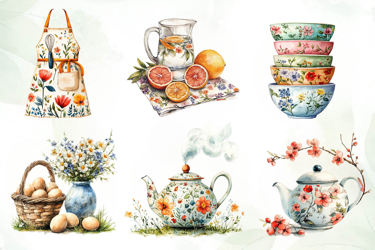 Spring Cooking Sublimation Clipart, an Icon by CreationArt (Photo 3 of 6)