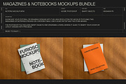 Magazines & Notebooks Mockup Bundle, a Books & Magazine Mockup by FURIOSO mockups (Thumbnail 10 of 14)