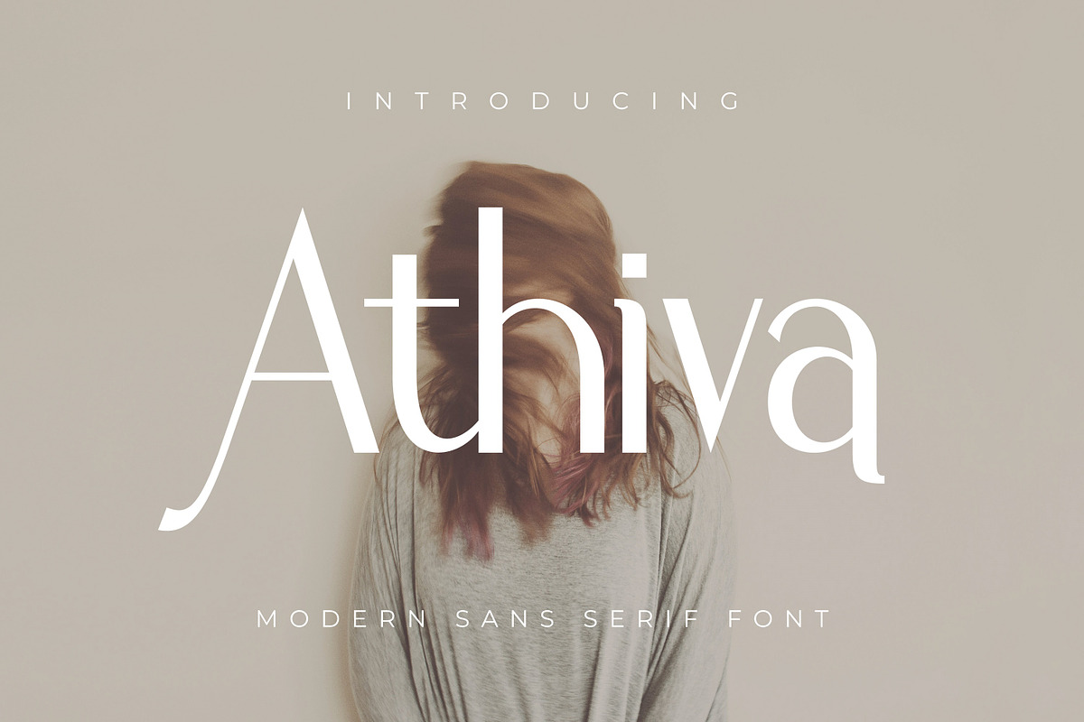 Athiva, a Sans Serif Font by Rishsketch (Photo 1 of 13)