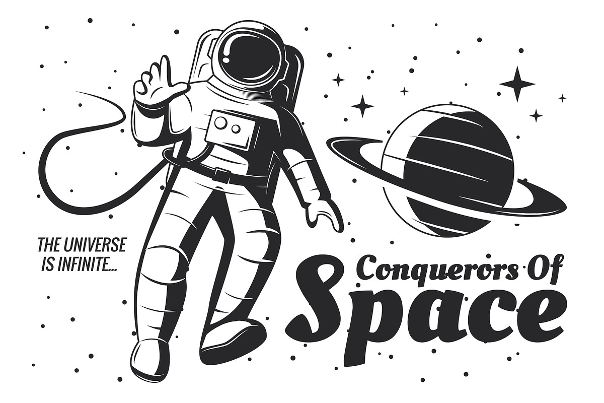 Astronaut Illustration., a Technology Illustration by Nomber_86 (Photo 2 of 5)