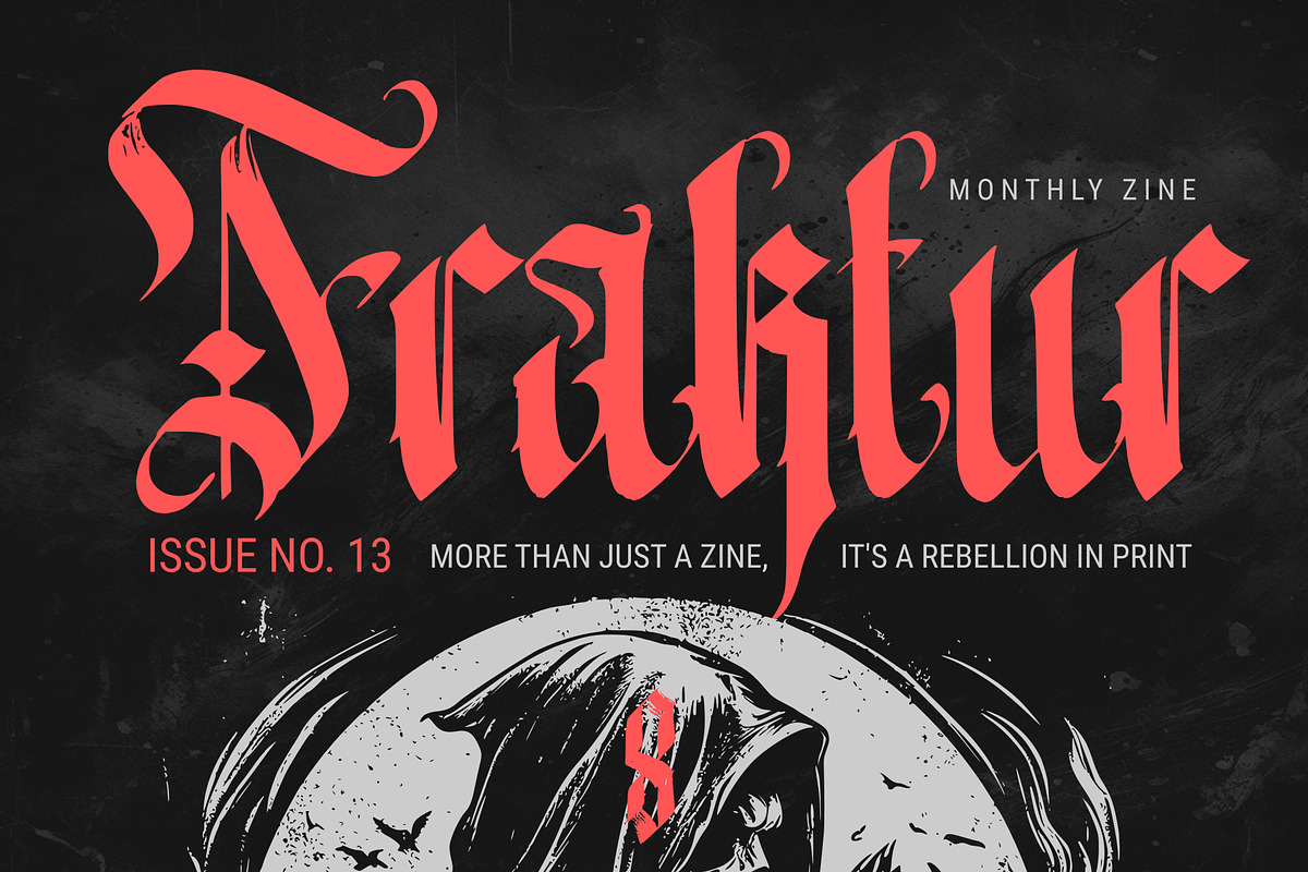 Night Prayer Blackletter Font, a Blackletter Font by Vampstudio (Photo 5 of 13)