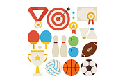 Sport Competition Flat Infographics, a Healthcare Illustration by Anna_leni (Thumbnail 4 of 4)