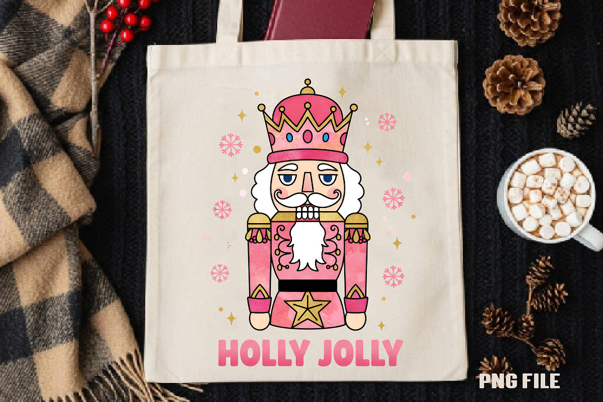 Holly Jolly Christmas PNG, an Illustration by DreamCafeArt (Photo 4 of 4)