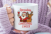 Funny Santa Claus Spreading PNG, an Illustration by Daily.Designs (Thumbnail 4 of 5)