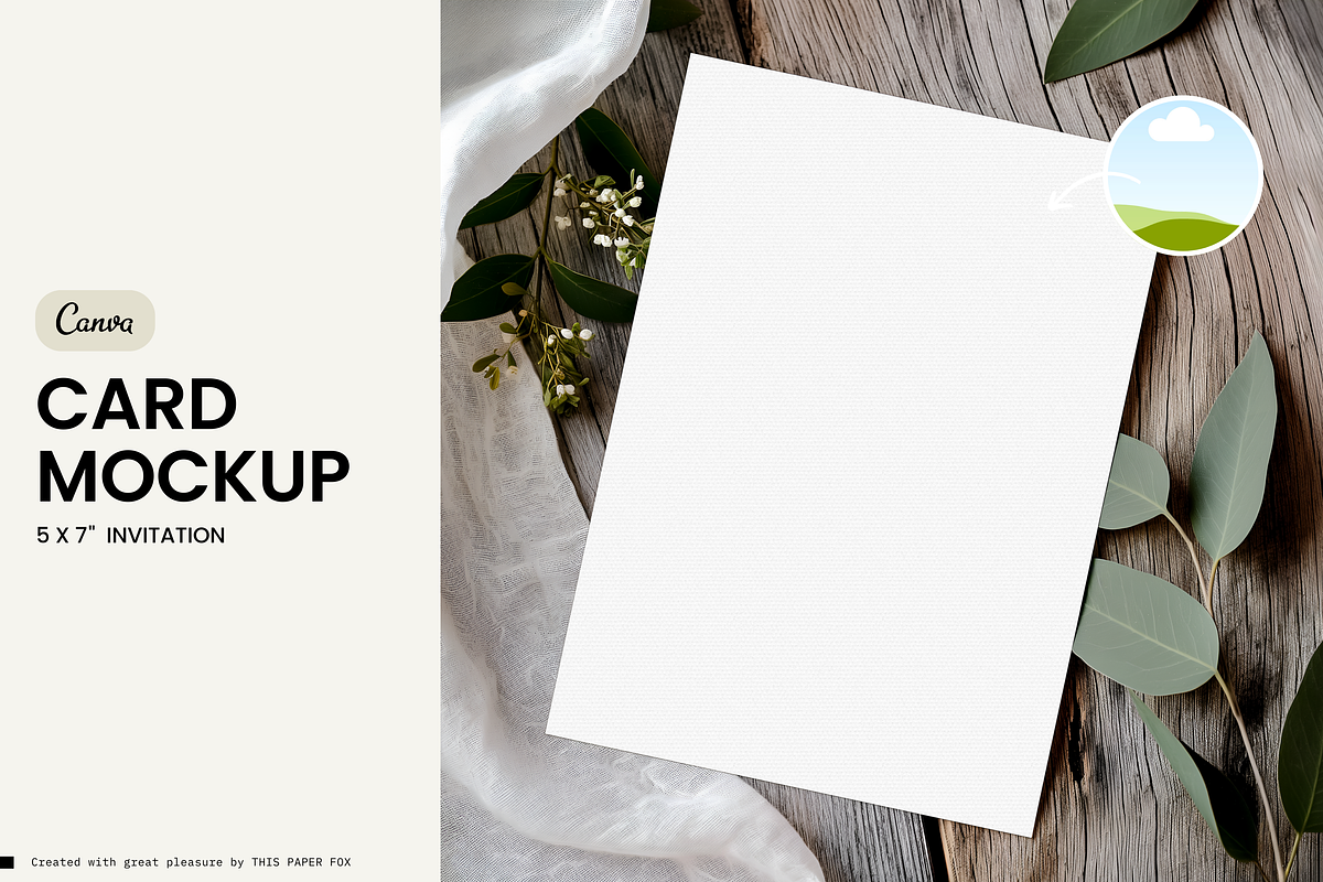 Invitation Card Mockup・Erna 4, a Product Mockup by This Paper Fox (Photo 1 of 5)