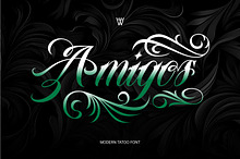 Amigos Chicano Script Tattoo Font