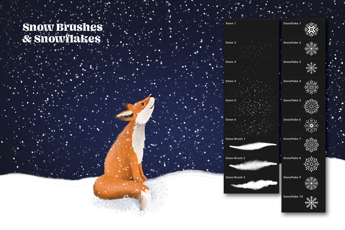 Christmas Magic Procreate Brushes, a Brush Add-On by Pencil Twist (Photo 4 of 11)