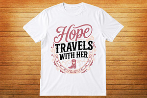 Breast cancer warrior t-shirt design