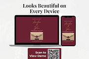 Burgundy Old Money Wedding Website, a Landing Page Template by Everyday Perfection (Thumbnail 4 of 10)