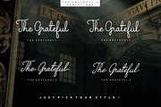 The Grateful Script, a Script Font by Sronstudio (Thumbnail 2 of 15)