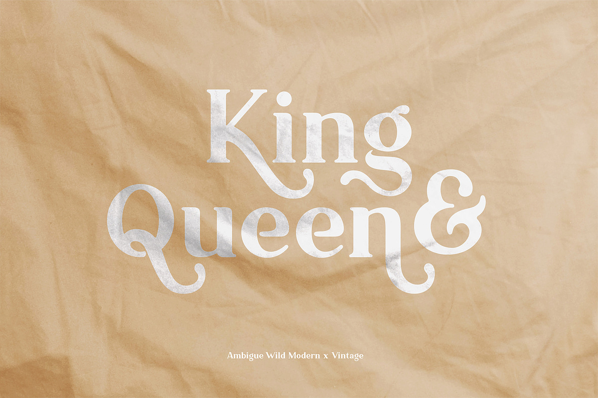 Ambigue Wild Modern x Vintage Serif