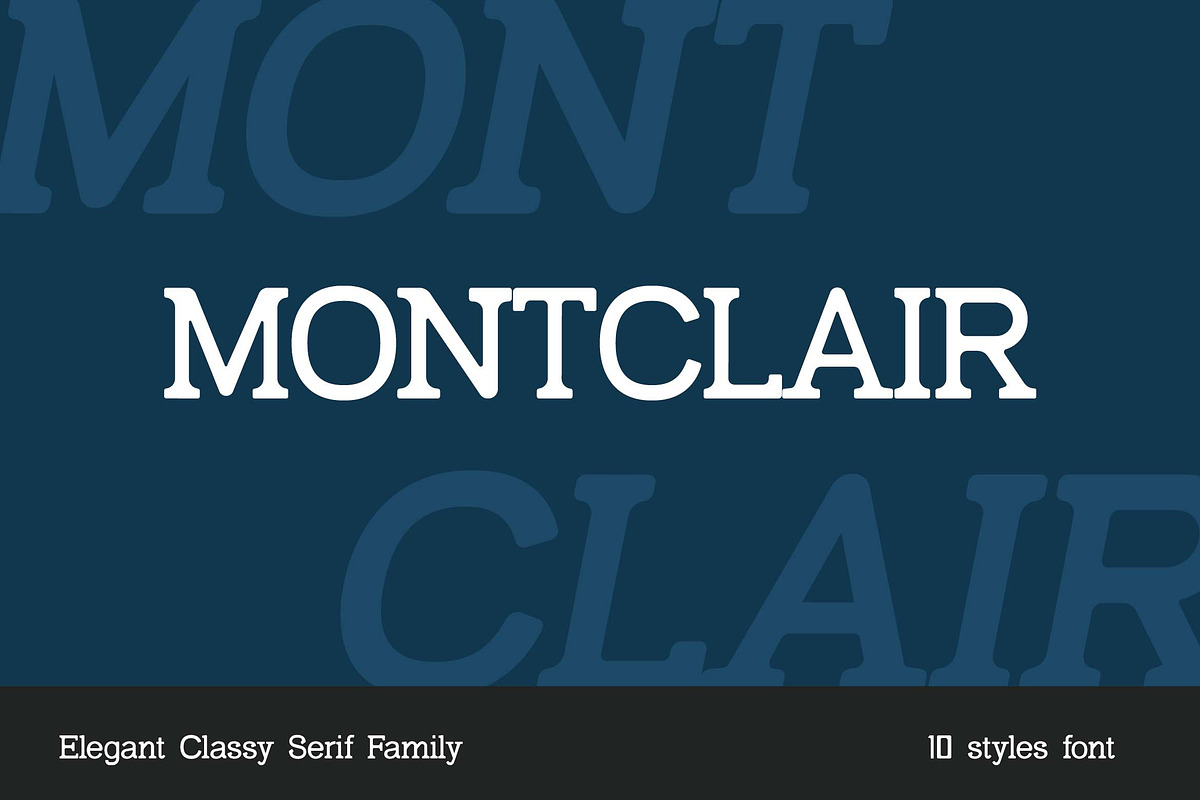Montclair Classy Serif Family Font, a Serif Font by UICreative (Photo 1 of 13)
