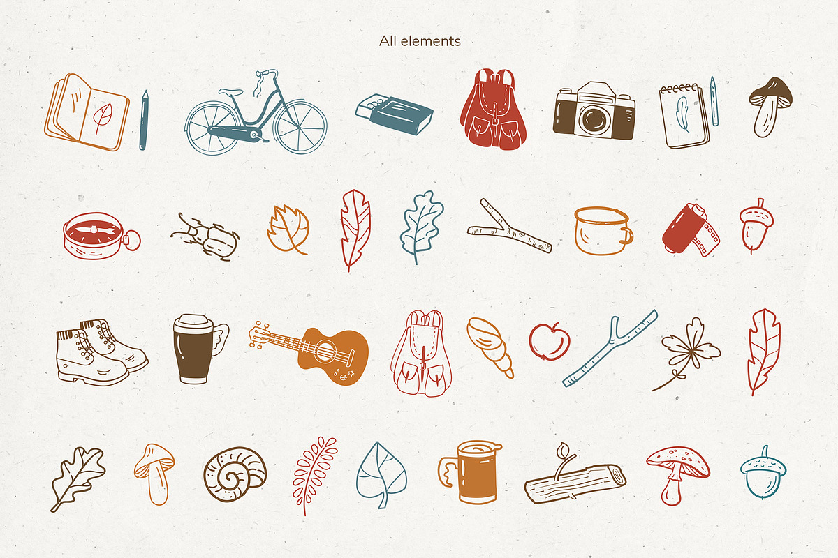 Autumn cozy elements and patterns, a Graphic by dlinnaya (Photo 3 of 6)