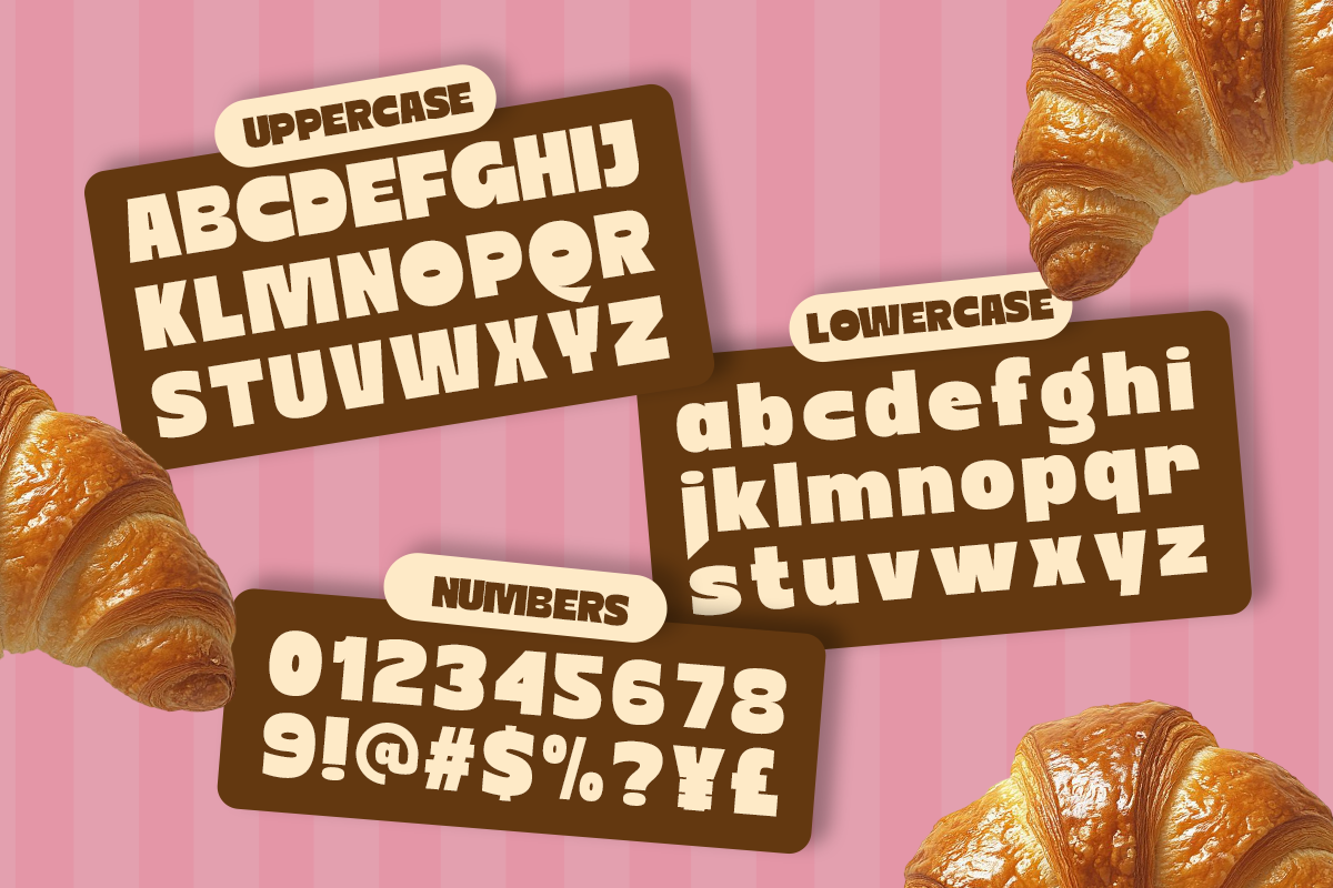 Bold Eater - Food Bold Chunky Font, a Sans Serif Font by Pandeka Studio (Photo 9 of 9)