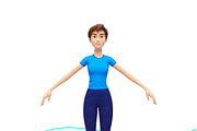 Jenny Cartoon 3D Character Promo Set, a Person Illustration by Oleg Ribar (Thumbnail 23 of 26)