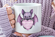 Purple Gingham Halloween Clipart, an Illustration by CraftArtStudio (Thumbnail 5 of 6)