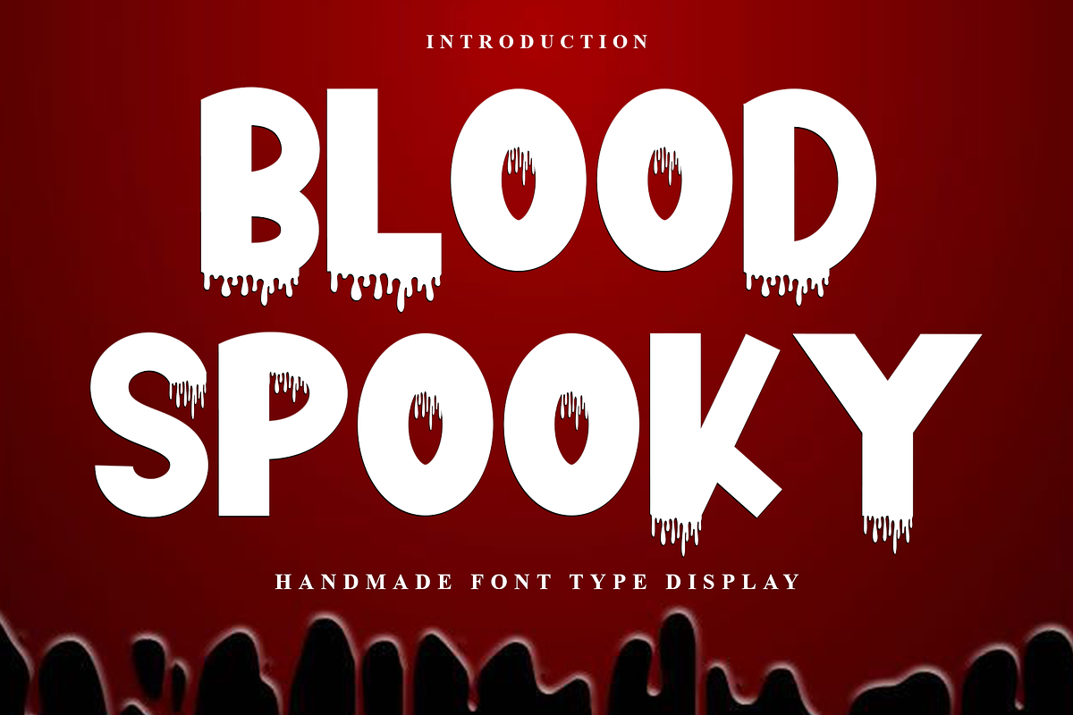 Blood Spooky, a Sans Serif Font by FreshTypeINK (Photo 1 of 8)