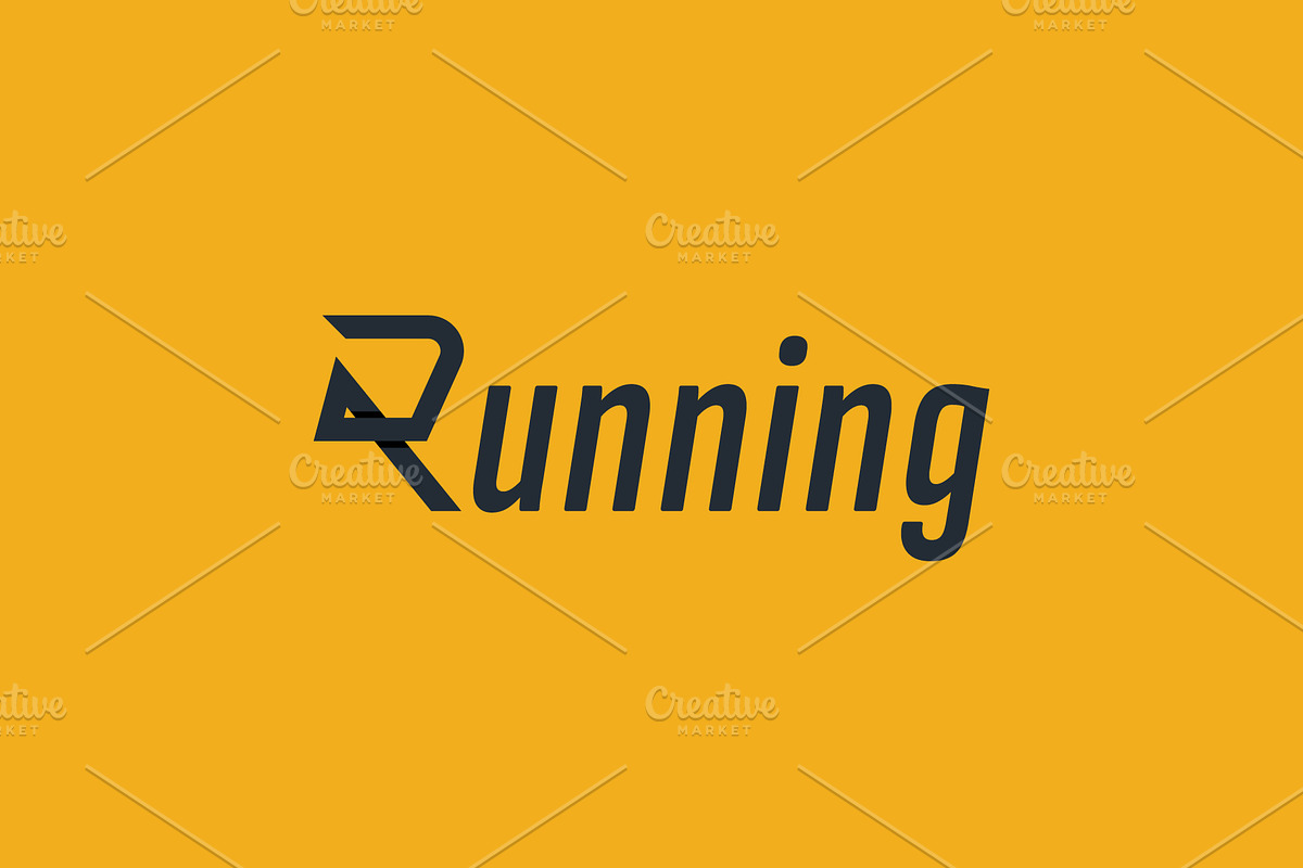 Running logo icon illustration, a Branding & Logo Template by Dyn Studio