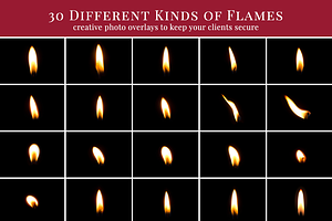 Candle Flames Photo Overlays