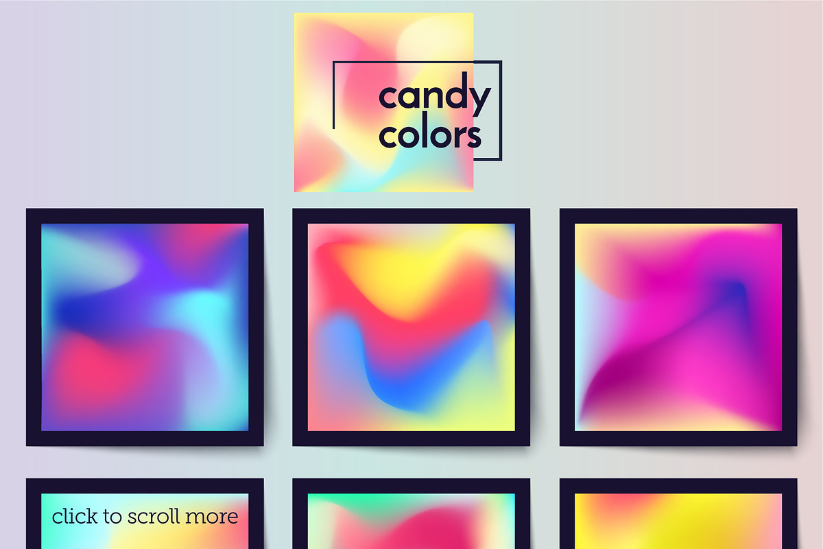 Holographics & fancy gradients set, a Texture Graphic by ZapolzunArt (Photo 7 of 9)