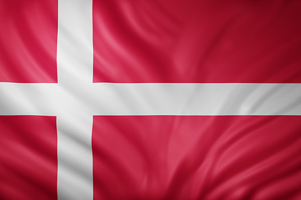 Denmark 3d flag, a Photo by De todo un poco