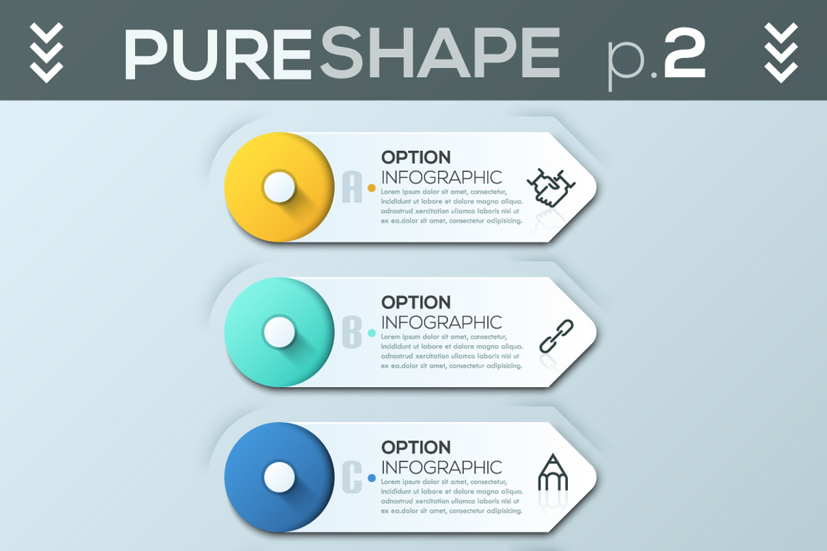 Pure Shape Infographic Bundle, a Presentation Template by Andrew Kras Design (Photo 24 of 26)