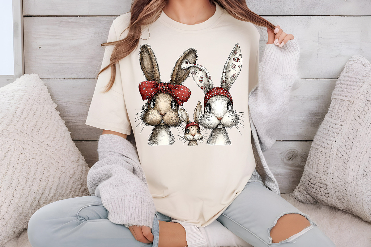 Easter Bunny Clipart Rabbit Png, an Illustration by DreamCafeArt (Photo 7 of 8)
