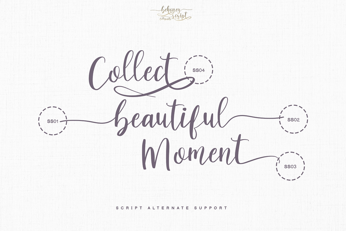 behoney Modern Script Font, a Script Font by Analogous (Photo 10 of 12)