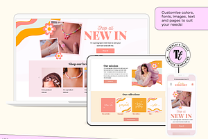 Peach Wix Store Website Template