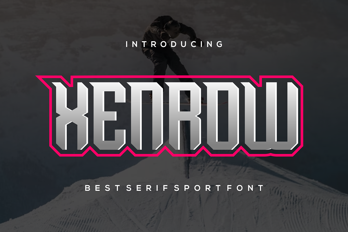 Xenrow Font, a Serif Font by albert_kalingga (Photo 1 of 5)