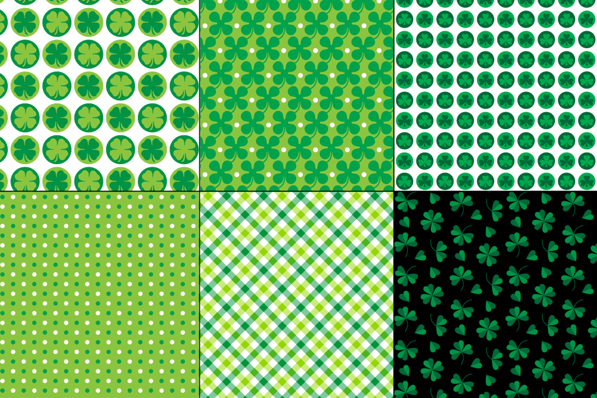 Saint Patricks Day Seamless Patterns, a Pattern Graphic by Melissa Held ...