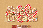 Christmas Cookie Text Effect, a Layer Style Add-On by Matsero (Thumbnail 1 of 4)