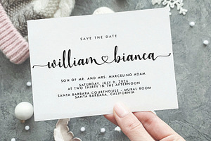 Juliet Love - Wedding Branding Font