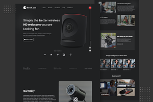 Wireless HD webcam UI Design