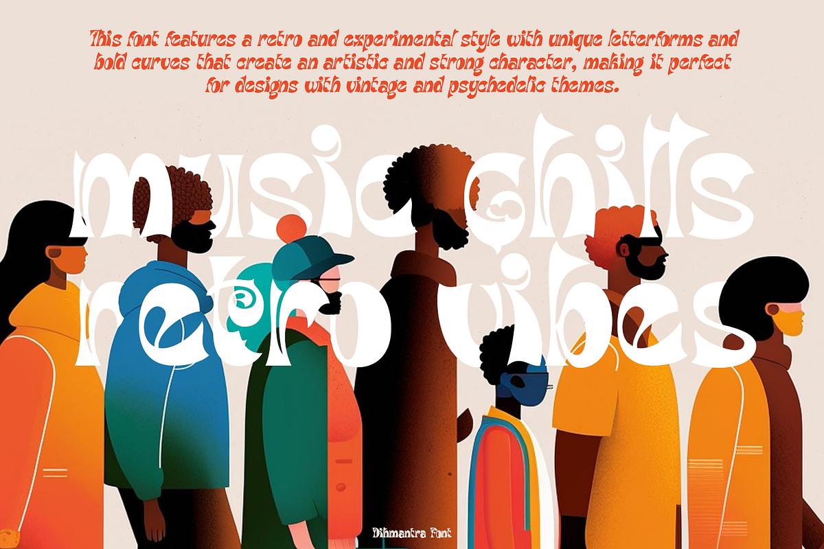 Dihmantra Bold Display Typeface, a Font by madeDeduk (Photo 2 of 10)