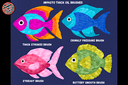 Procreate Impasto Thick Oil Paints, a Brush Add-On by AlwaysBeColoring (Thumbnail 5 of 16)