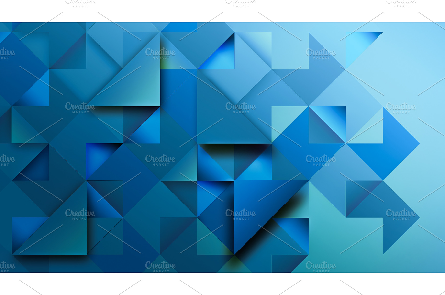 Abstract blue mosaic background, an Abstract Photo by BazziBa♥