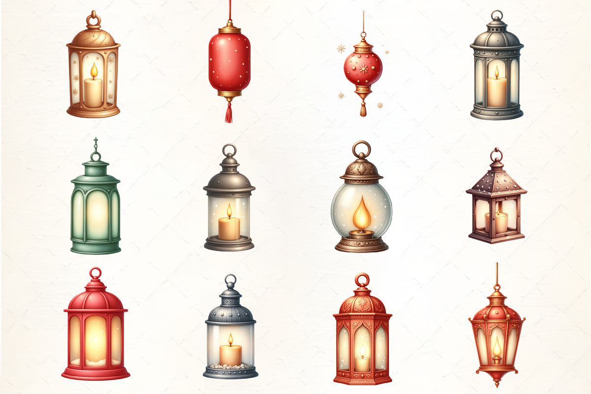 Christmas Lantern with Snow Clipart, an Illustration by CrexoraLab (Photo 2 of 5)