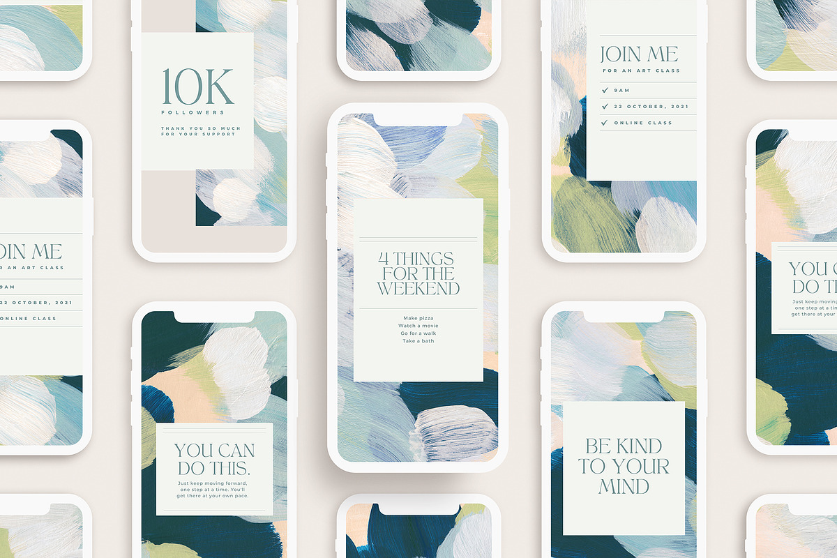 May - Painted Abstract Backgrounds, a Texture Graphic by Basia Stryjecka (Photo 5 of 14)