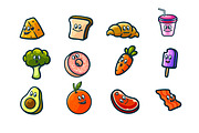 CUTE FOOD ICONS SET, a Food Illustration by grindstudio (Thumbnail 7 of 8)