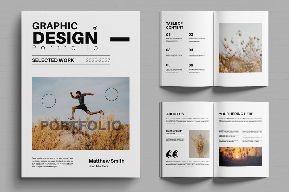 Graphic Design Portfolio Layout, a Brochure Template by MightyDesign (Photo 1 of 6)