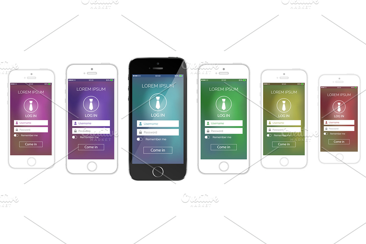iPhone SE /5S detailed mockup Bundle preview 4